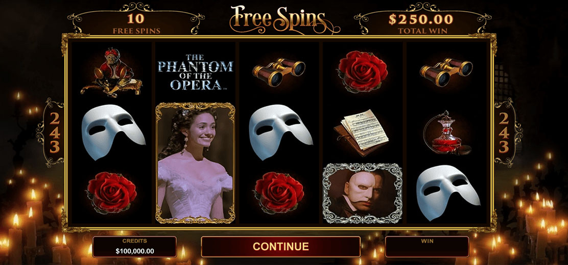 phantom of the opera slots